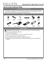 Preview for 2 page of Kallista P21581 Installation Instructions Manual