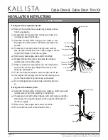 Preview for 4 page of Kallista P21581 Installation Instructions Manual