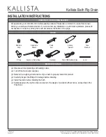 Предварительный просмотр 2 страницы Kallista P21586 Installation Instructions Manual