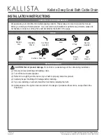 Предварительный просмотр 2 страницы Kallista P21588 Installation Instructions Manual