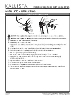 Preview for 5 page of Kallista P21588 Installation Instructions Manual