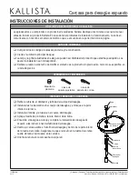 Preview for 4 page of Kallista P21639 Installation Instructions