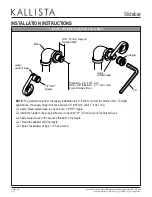 Предварительный просмотр 3 страницы Kallista P21654 Installation Instructions Manual