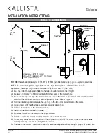 Предварительный просмотр 5 страницы Kallista P21654 Installation Instructions Manual