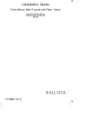 Kallista P22107 Installation Manual предпросмотр