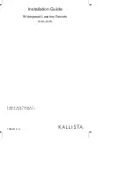 Preview for 1 page of Kallista P22121 Installation Manual