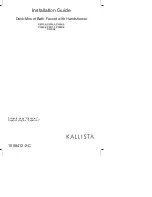 Preview for 1 page of Kallista P22134 Installation Manual