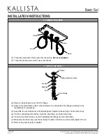 Preview for 4 page of Kallista P22731 Installation Instructions Manual