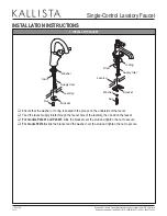 Предварительный просмотр 3 страницы Kallista P22740 Installation Instructions