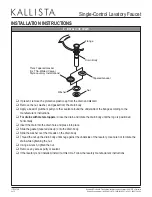 Предварительный просмотр 4 страницы Kallista P22740 Installation Instructions