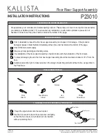 Kallista P23010 Installation Instructions preview