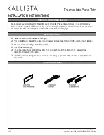 Preview for 2 page of Kallista P23052-CR Installation Instructions Manual