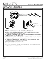 Предварительный просмотр 3 страницы Kallista P23052-CR Installation Instructions Manual