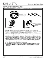 Preview for 8 page of Kallista P23052-CR Installation Instructions Manual