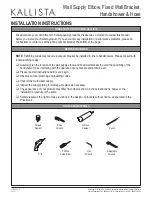 Preview for 2 page of Kallista P23143 Installation Instructions