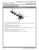 Preview for 4 page of Kallista P23143 Installation Instructions