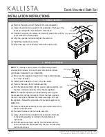 Preview for 4 page of Kallista P23203-LV Installation Instructions