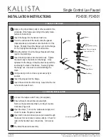 Preview for 4 page of Kallista P24300 Installation Instructions