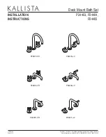 Kallista P24403 Series Installation Instructions Manual предпросмотр