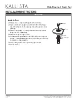 Preview for 5 page of Kallista P24410-CR Installation Instructions Manual