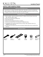 Предварительный просмотр 2 страницы Kallista P24490-CR Installation Instructions Manual