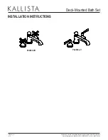 Предварительный просмотр 1 страницы Kallista P24603-CR Installation Instructions