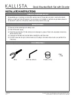 Preview for 2 page of Kallista P24803 Installation Instructions Manual