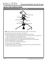 Preview for 5 page of Kallista P24803 Installation Instructions Manual