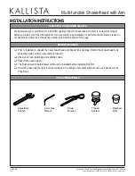 Preview for 2 page of Kallista P24840 Installation Instructions