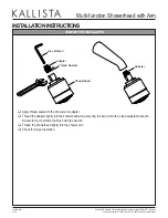 Preview for 4 page of Kallista P24840 Installation Instructions