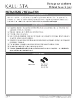 Preview for 5 page of Kallista P25001-00 Installation Instructions Manual