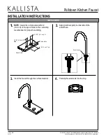 Предварительный просмотр 3 страницы Kallista P25200 Installation Instructions Manual