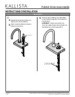 Предварительный просмотр 11 страницы Kallista P25200 Installation Instructions Manual