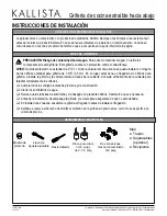 Предварительный просмотр 14 страницы Kallista P25200 Installation Instructions Manual