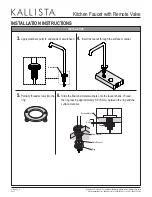 Предварительный просмотр 3 страницы Kallista P25201 Installation Instructions Manual