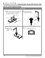 Preview for 3 page of Kallista P25205 Installation Instructions Manual