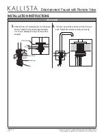 Preview for 4 page of Kallista P25205 Installation Instructions Manual