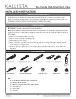 Preview for 2 page of Kallista P29517 Installation Instructions