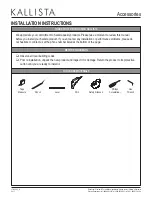 Предварительный просмотр 2 страницы Kallista P34500 Installation Instructions Manual