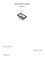 Kallista P50016 Homeowner'S Manual preview