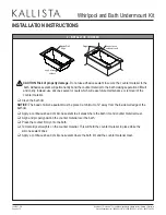 Preview for 4 page of Kallista P50018 Installation Instructions