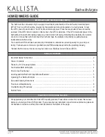 Preview for 3 page of Kallista P50045-G5 Homeowner'S Manual