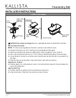 Preview for 5 page of Kallista P50060 Installation Instructions