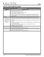 Preview for 8 page of Kallista P70310 Installation Instructions Manual