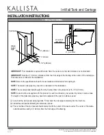 Preview for 3 page of Kallista P70362 Installation Instructions Manual