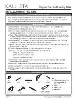 Preview for 2 page of Kallista P73015 Installation Instructions Manual