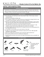 Предварительный просмотр 2 страницы Kallista P73063 Installation Instructions Manual