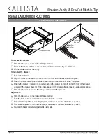 Предварительный просмотр 6 страницы Kallista P73063 Installation Instructions Manual