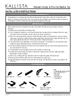 Предварительный просмотр 2 страницы Kallista P73064 Installation Instructions Manual