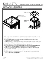 Предварительный просмотр 5 страницы Kallista P73064 Installation Instructions Manual